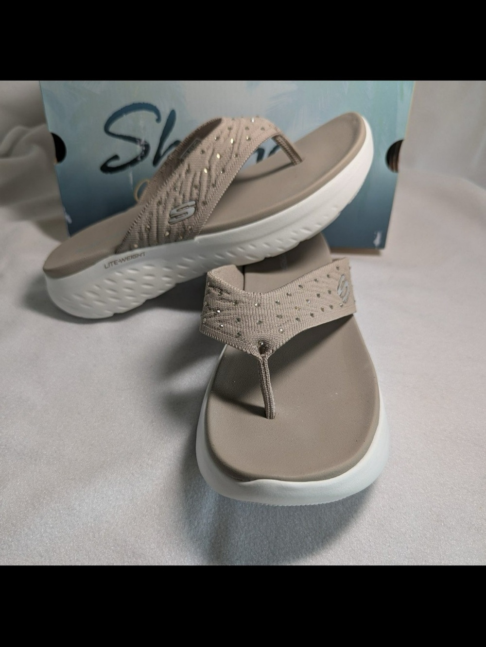 Skechers Sonic Lite Thong Sandal Sz 7M - Picture 3 of 8